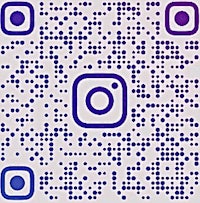 a qr code with a blue background